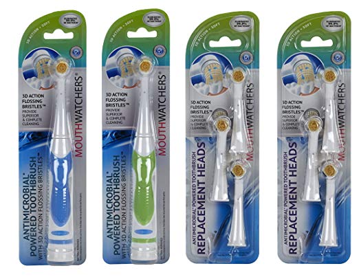 Power Family Double Pack (2 Power Toothbrushes & 6 Replacement Heads)