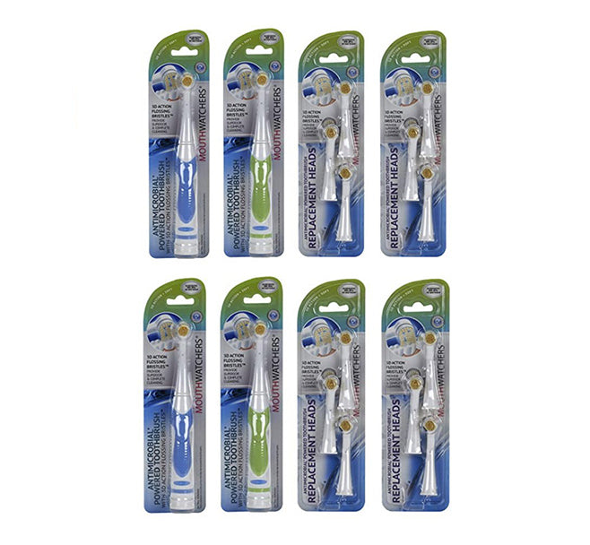 Power Family Quad Pack (4 Power Toothbrushes & 12 Replacement Heads)